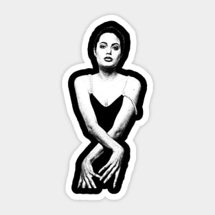 Young Angelina Jolie Sticker